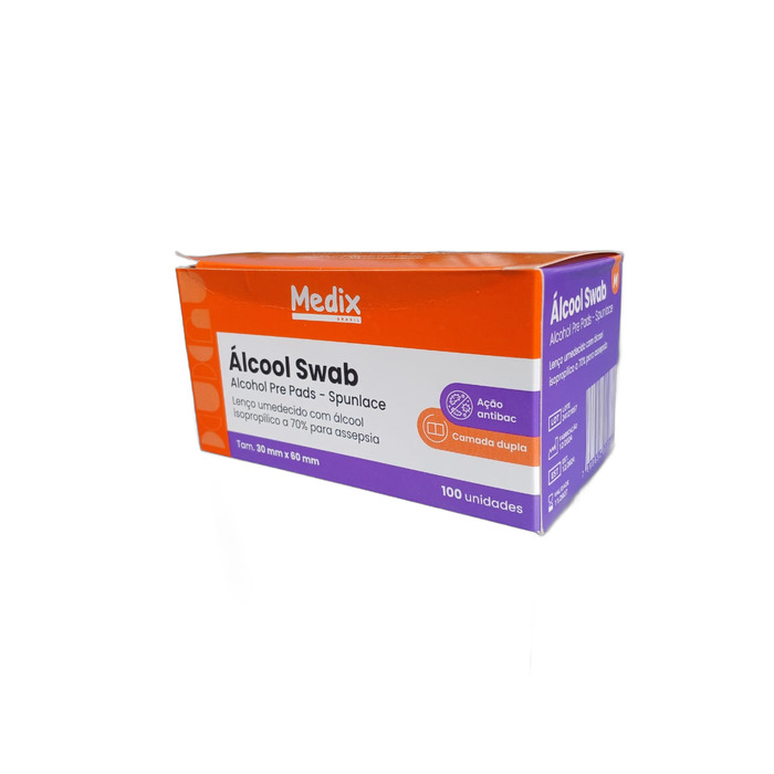 ALCOOL SWAB C/100 UNDS MEDIX