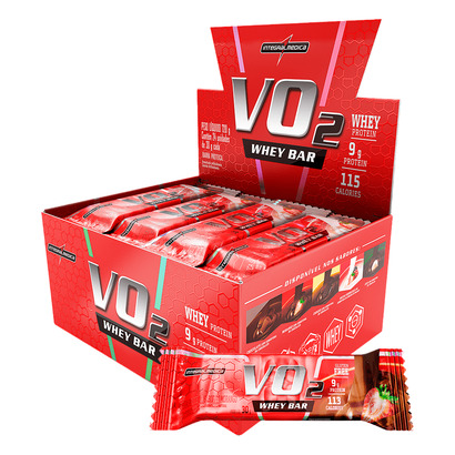 VO2 WHEY BAR 12X30G MORANGO