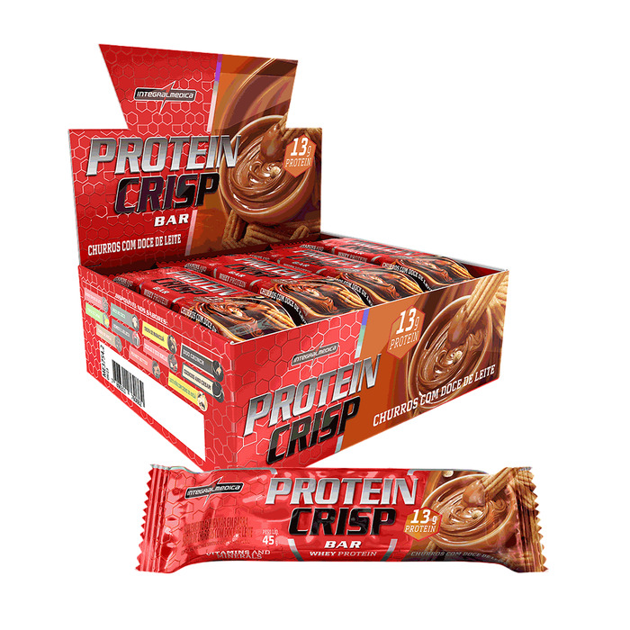 PROTEIN CRISP 12X45G CHURROS/DOCE LEITE