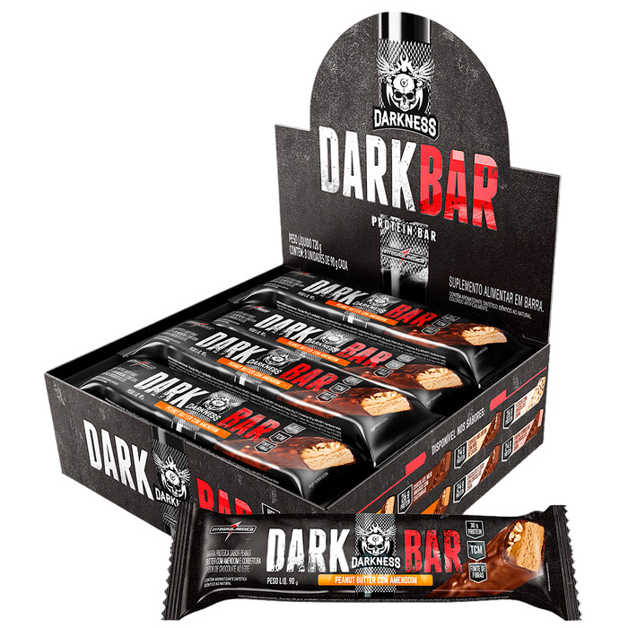 DARK BAR 8X90G PASTA DE AMENDOIM