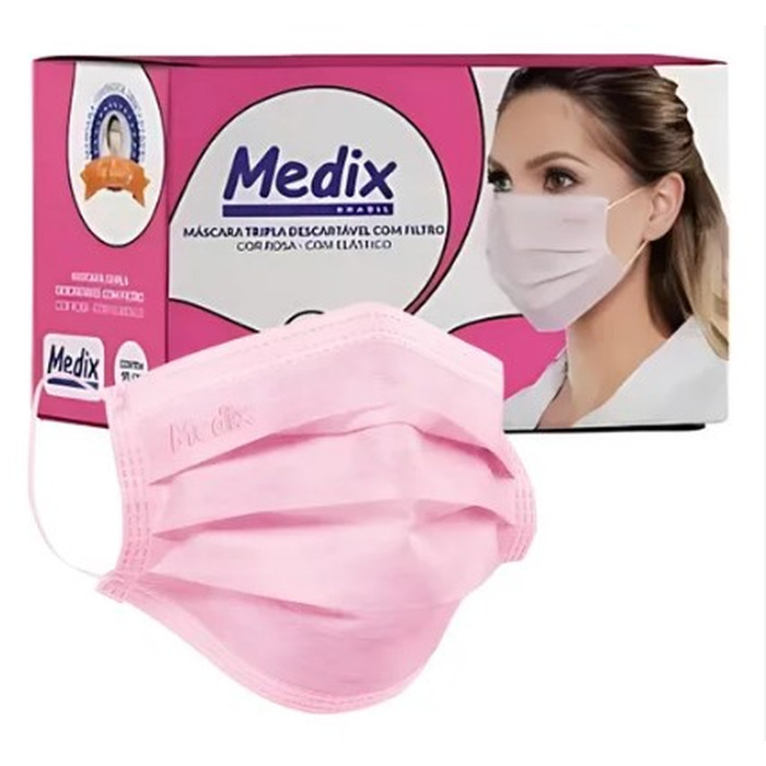 Mascara Tripla Descartável C/50 unidades Medix