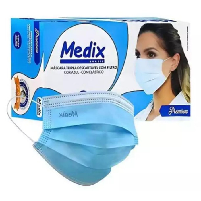 Mascara Tripla Descartável C/50 unidades Medix