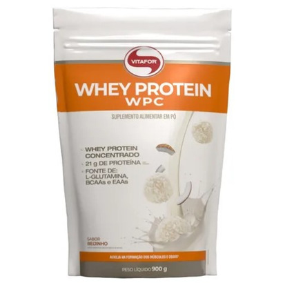 WHEY PROTEIN CONC. 900G BEIJINHO POUCH VITAFOR