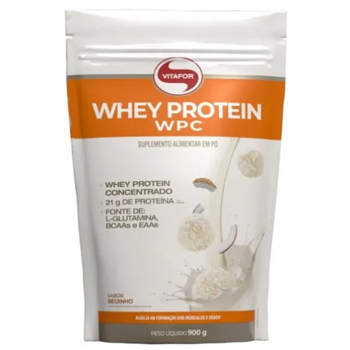 WHEY PROTEIN CONC. 900G BEIJINHO POUCH VITAFOR