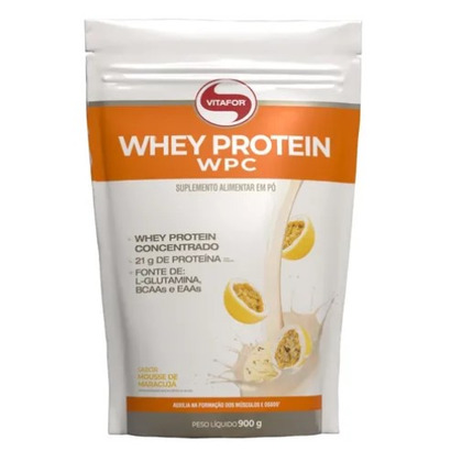WHEY PROTEIN CONC. 900G MOUSSE DE MARACUJA POUCH VITAFOR