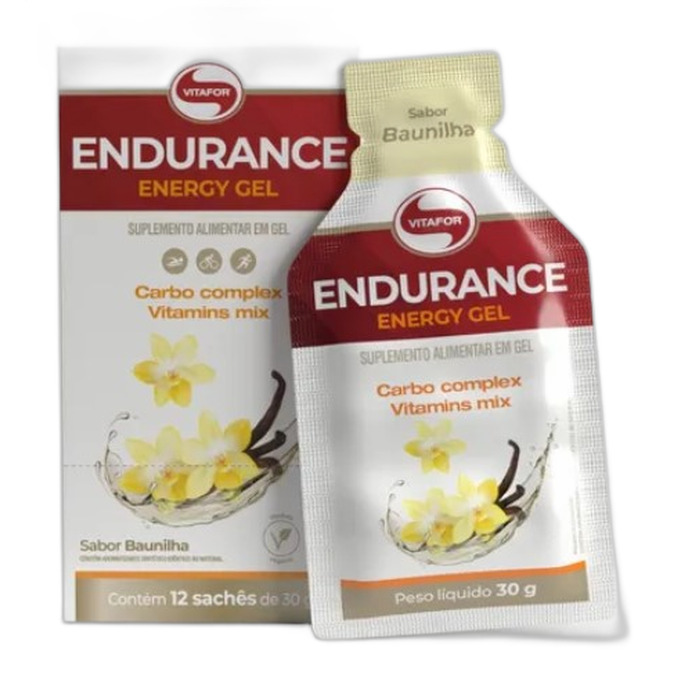 ENDURANCE GEL BAUNILHA C/12 SACHES X 30G