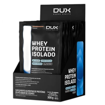 WHEY PROTEIN ISOLADO CAPPUCCINO SACHES 10X30G DUX