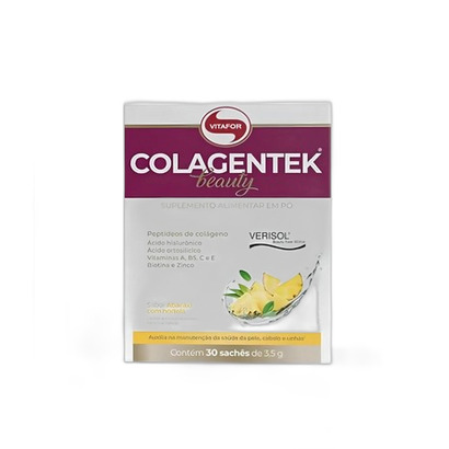 COLAGENTEK BEAUTY 30 SACHES 3,5G ABACAXI COM HORTELÃ