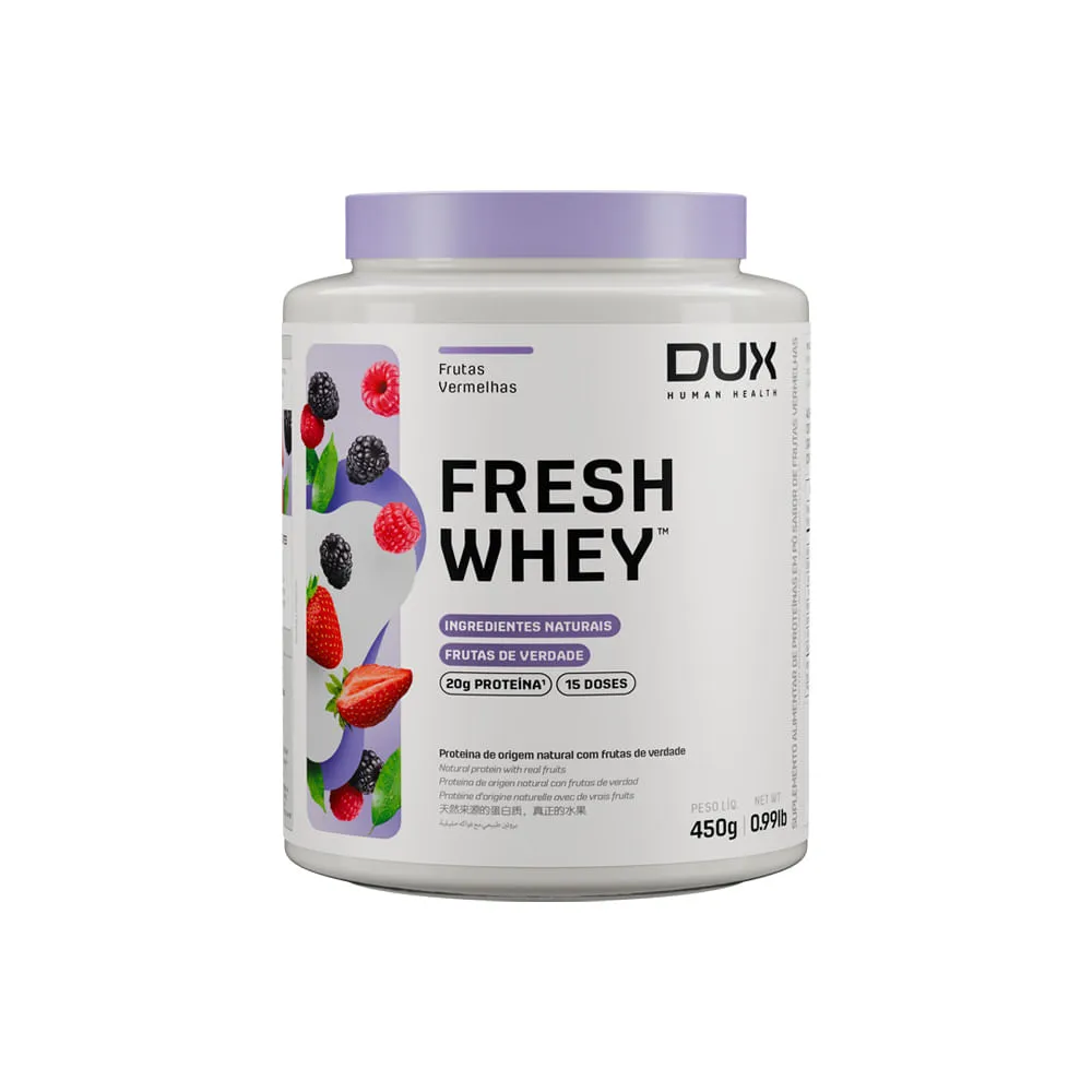 FRESH WHEY 450G VITAMINA DE FRUTAS VERMELHAS DUX