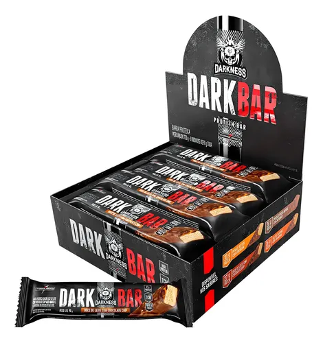DARK BAR 8X90G DOCE DE LEITE/CHOCO CHIPS DARKNESS