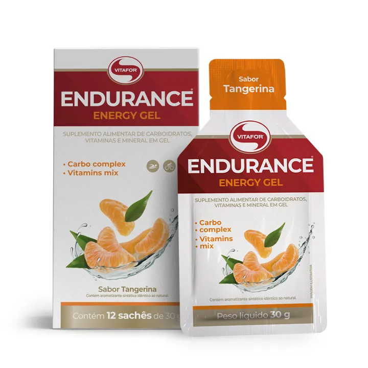 ENDURANCE GEL TANGERINA C/12 SACHES X 30G