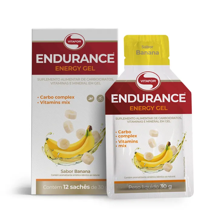 ENDURANCE GEL BANANA C/12 SACHES X 30G