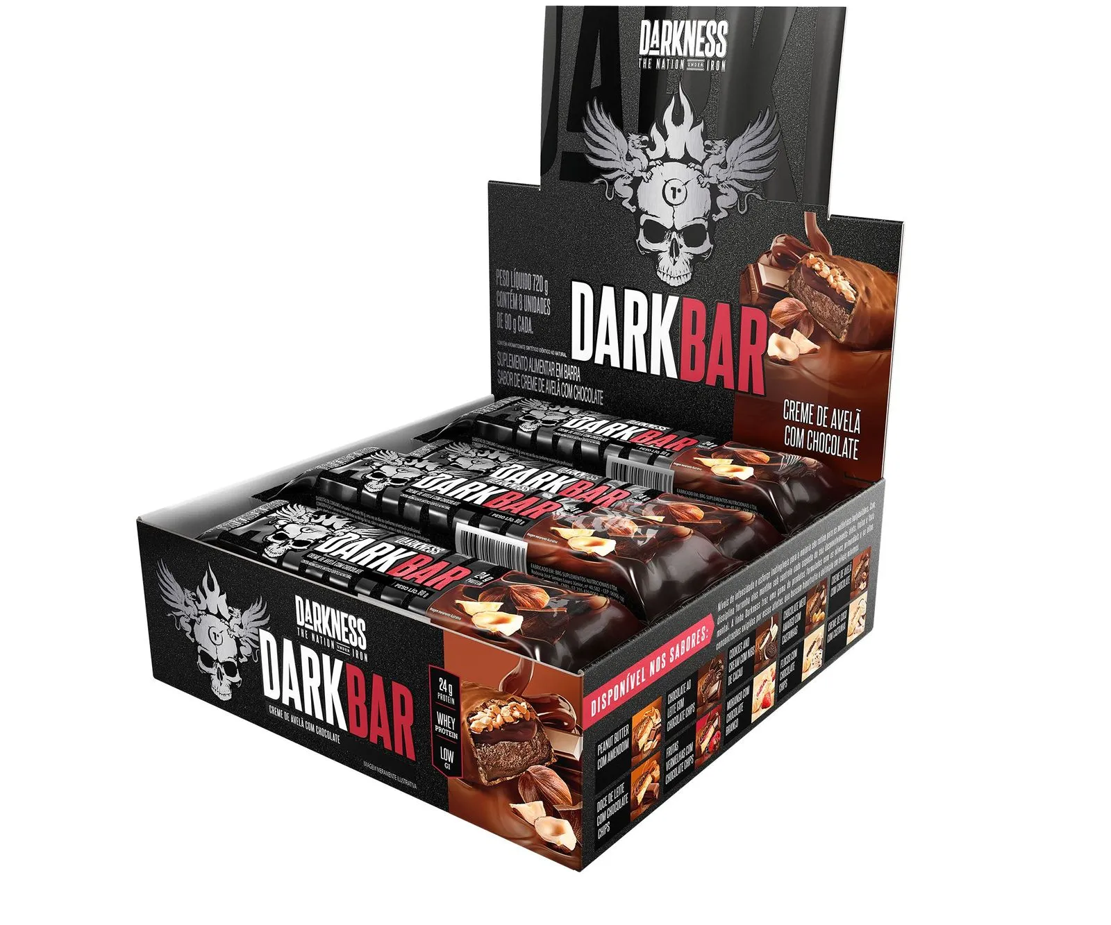 DARK BAR 8X90G CREME AVELA C/CHOCOLATE